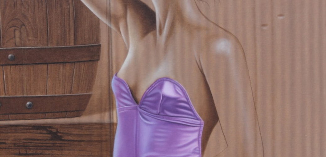 PURPURA, ÓLEO SOBRE TELA. 70 x 100 cm. DETALLE III